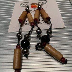 Wooden Long Earrings